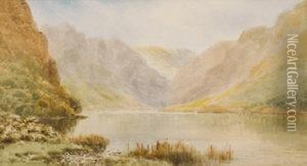 Upper Lake, Glendalough, Co Wicklow Oil Painting - Alexander Williams