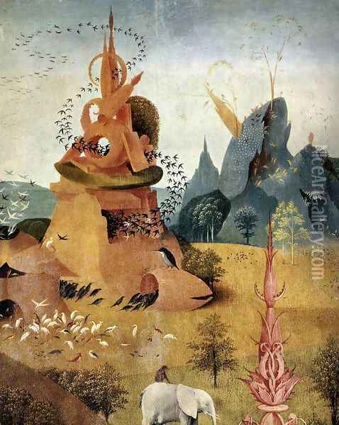 Triptych of Garden of Earthly Delights (detail) 2 Oil Painting - Hieronymous Bosch