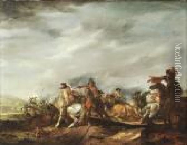 Batalha Oil Painting - August Querfurt