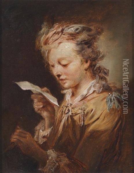 Bildnis Eines Lesenden Jungen Mannes Oil Painting - Johann Conrad Seekatz