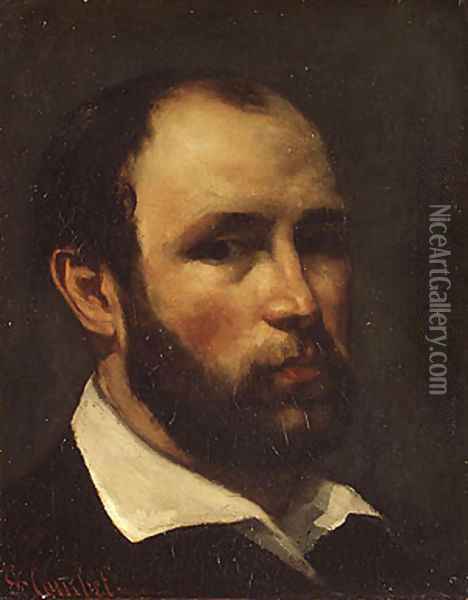 Portrait of a Man, probably ca. 1862 Oil Painting - Gustave Courbet