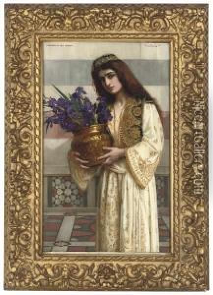 Flowers Of The Levant Oil Painting - Herbert Gustave Schmalz