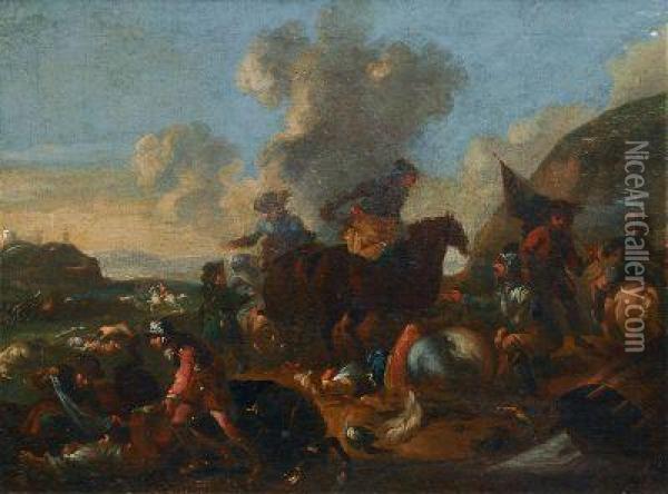 Nach Der Schlacht Oil Painting - Georg Philipp I Rugendas