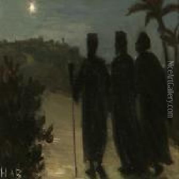 The Three Holy Kings Oil Painting - Hans Anderson Brendekilde