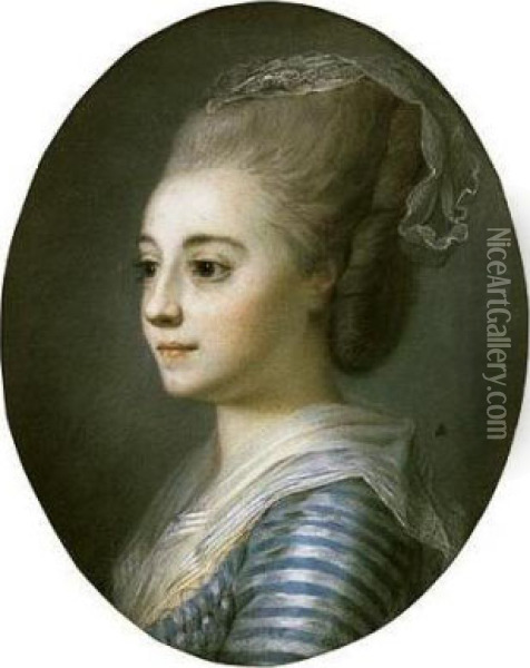 Portrait Of A Woman Oil Painting - Elisabeth Vigee-Lebrun