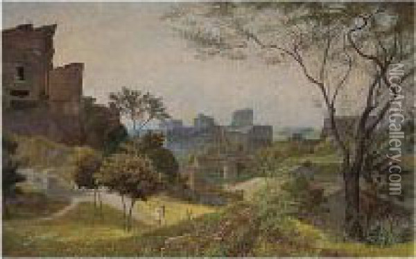 The Palatine, Rome Oil Painting - George Howard