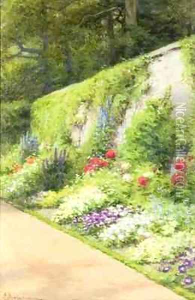 The Artists Garden Oil Painting - Joseph Farquharson