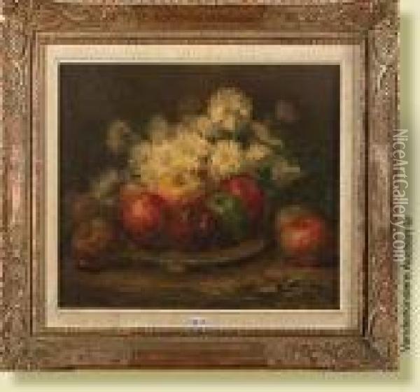 Nature Morte Aux Fleurs Et Aux Fruits Oil Painting - Joseph Middeleer