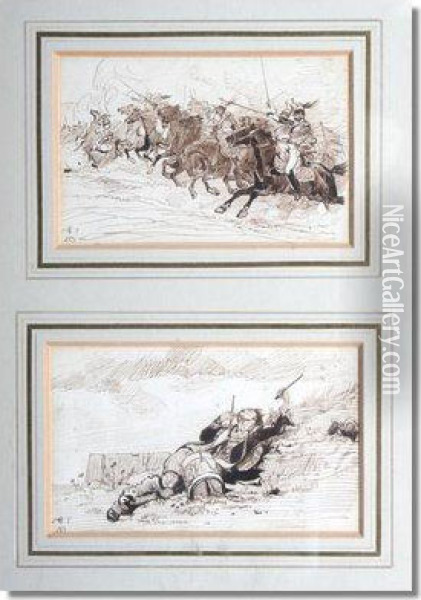 Studies Of The Crimean War Oil Painting - Elizabeth Thompson