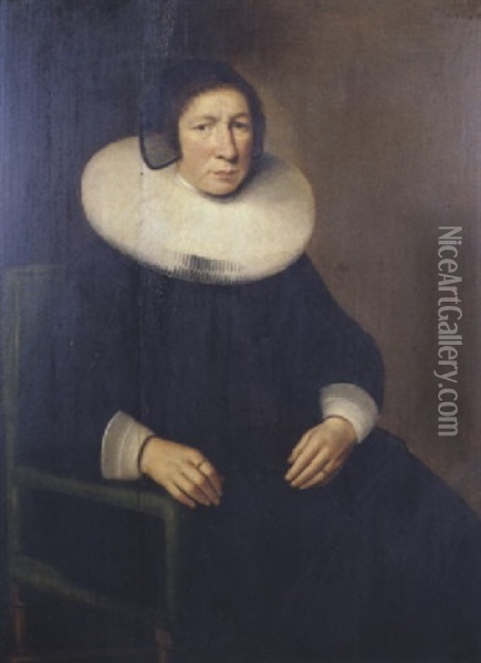 Portrait Of A Seated Lady Oil Painting - Jacob Gerritsz Cuyp