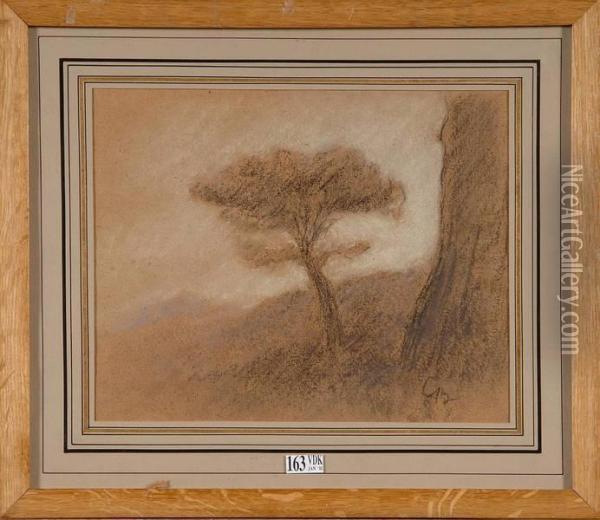 L'arbre Oil Painting - Jean-Baptiste Carpeaux