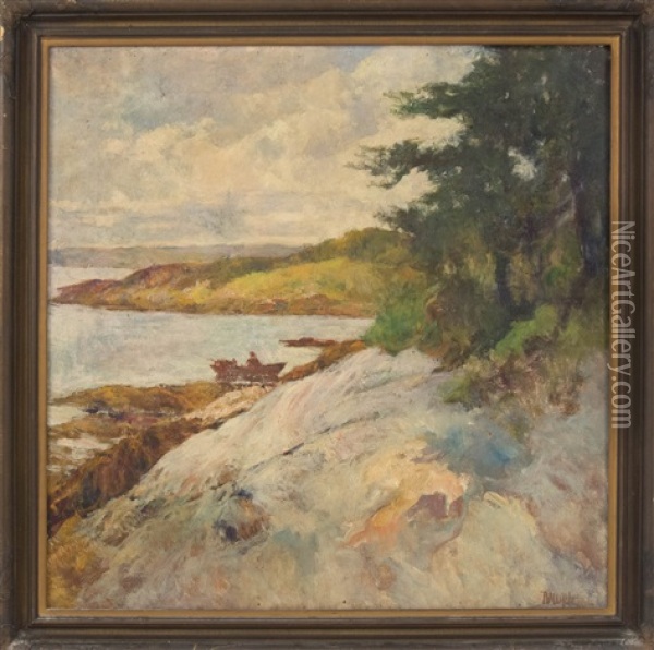 Coastal Landscape Oil Painting - Philip Little