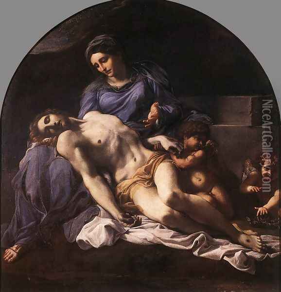 Pieta 1599-1600 Oil Painting - Annibale Carracci