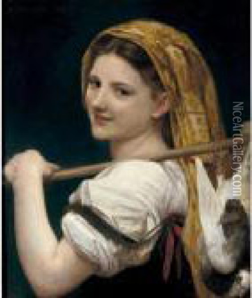 Le Retour De Marche Oil Painting - William-Adolphe Bouguereau