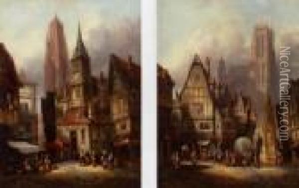 Dordrecht Oil Painting - Henry Thomas Schafer