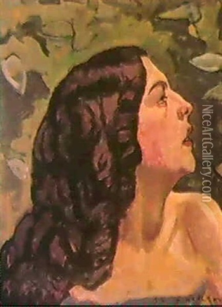Lina Oil Painting - Ferdinand Hodler