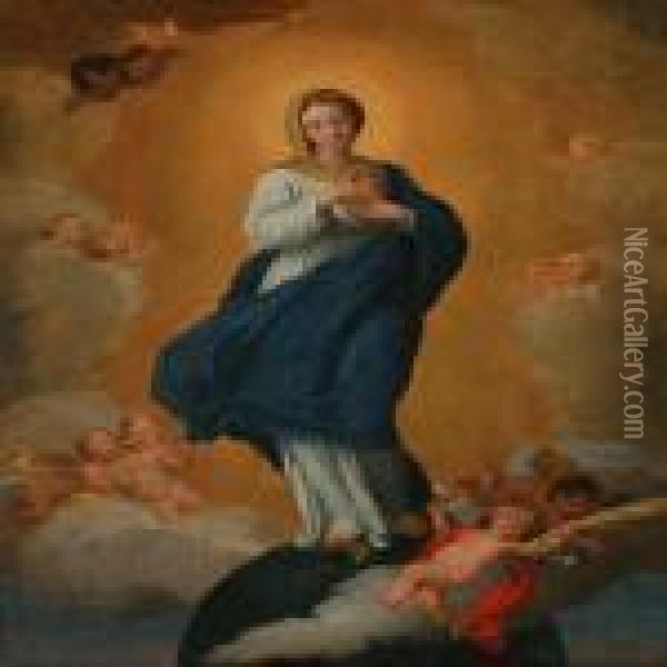 The Immaculate Madonna Oil Painting - Bartolome Esteban Murillo