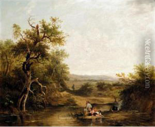 River Scenes Oil Painting - Joseph Horlor