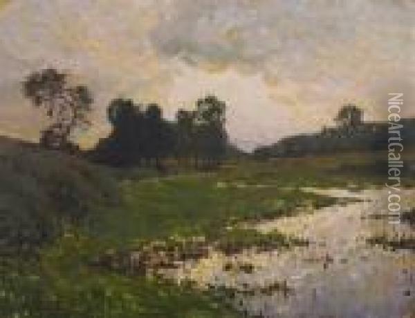 Paysage Rural Oil Painting - Pierre Eugene Montezin