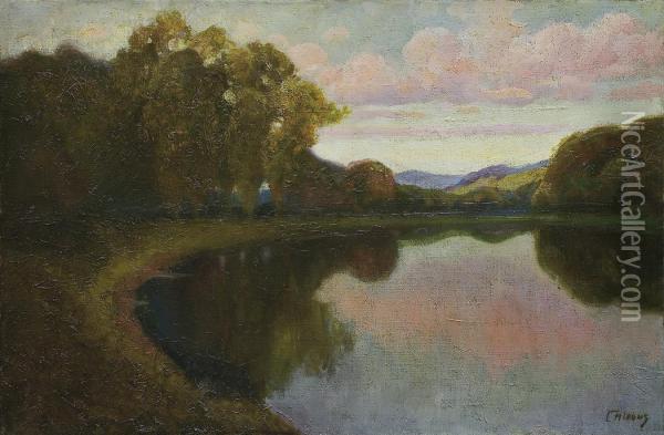 Evening Time Oil Painting - Jozef Chlebus