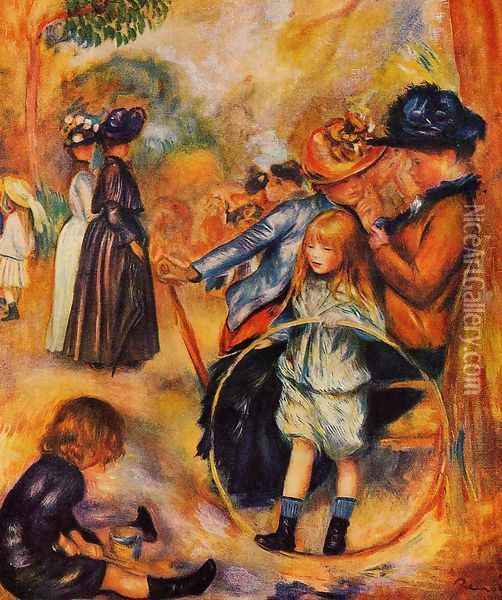 At The Luxembourg Gardens Oil Painting - Pierre Auguste Renoir