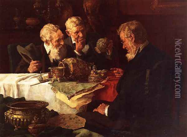 The Appraiser Oil Painting - Louis Charles Moeller