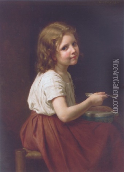 La Soupe Oil Painting - William-Adolphe Bouguereau