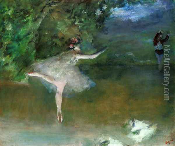 Les Pointes Oil Painting - Edgar Degas