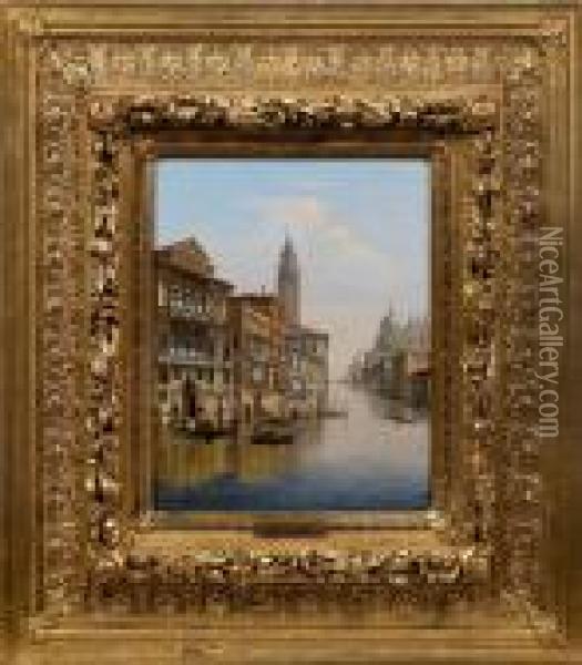 Venedig Mit Dem Canalegrande Im Morgenlicht Oil Painting - Karl Kaufmann