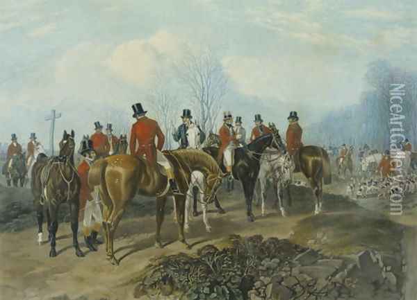 The Meet, engraved by Huffman and Mackrill 2 Oil Painting - John Frederick Herring Snr
