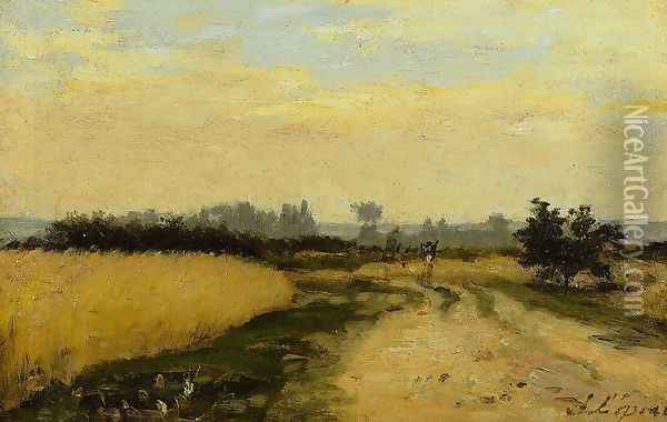 A Road in the Countryside Oil Painting - Stanislas Lepine