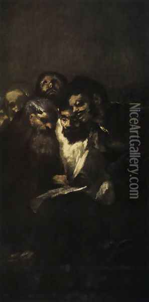Reading Oil Painting - Francisco De Goya y Lucientes