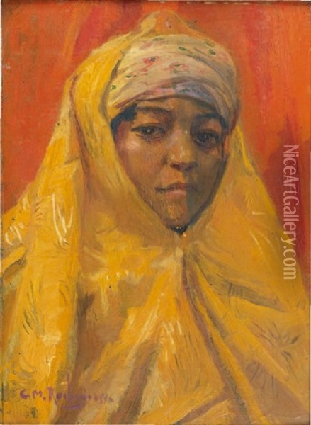 Jeune Femme Arabe Oil Painting - Georges Antoine Rochegrosse
