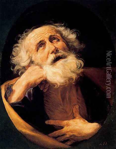 St Peter Oil Painting - Guido Reni
