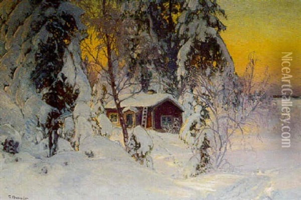 A Hut In A Winter Landscape









A Hut In A Winter Landscape Oil Painting - Carl Brandt