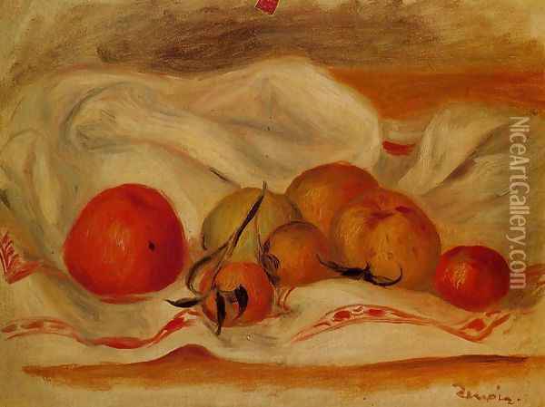 Still Life I Oil Painting - Pierre Auguste Renoir