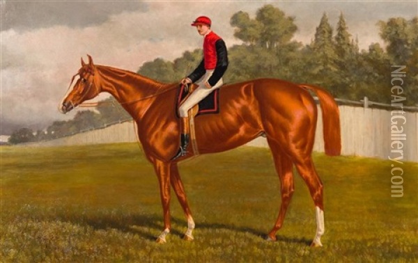 Equestrian Portrait Of Bushranger Oil Painting - Henry Stull