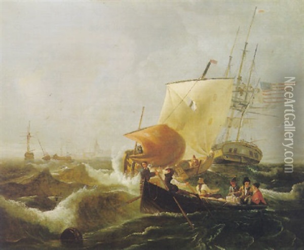 Life On The High Seas Oil Painting - Thomas Birch