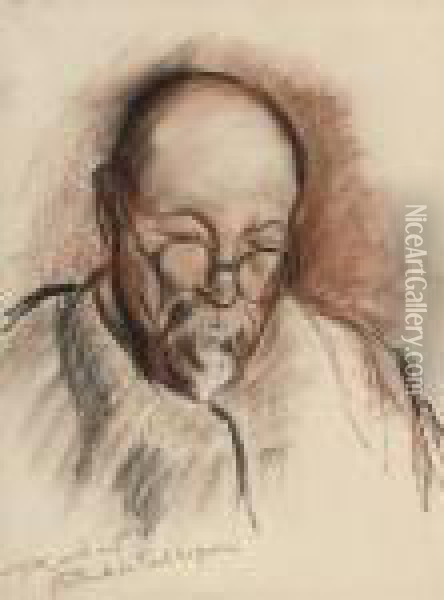 Portrait De Paul Signac Oil Painting - Jean Hippolyte Marchand