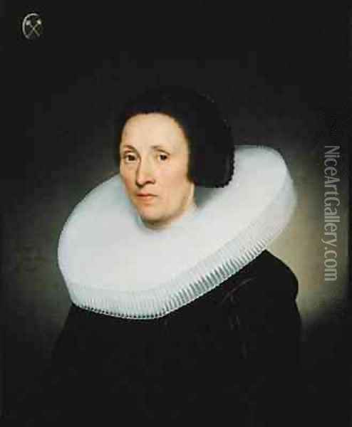 Portrait of Johanna van Diemen Oil Painting - Jacob Gerritsz. Cuyp