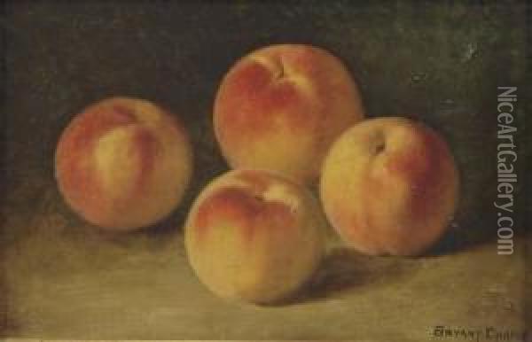 Still Life Of Peaches; And Three Paintings By Other Hands, Varioussizes Oil Painting - Bryant Chapin