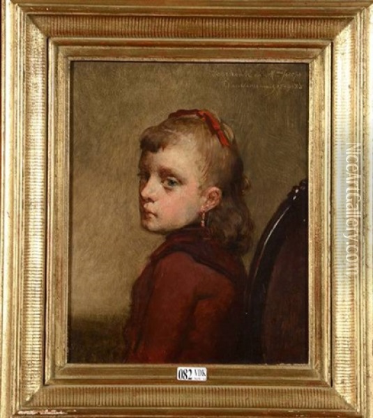 Portrait D'une Fillette Oil Painting - Pieter van Havermaet