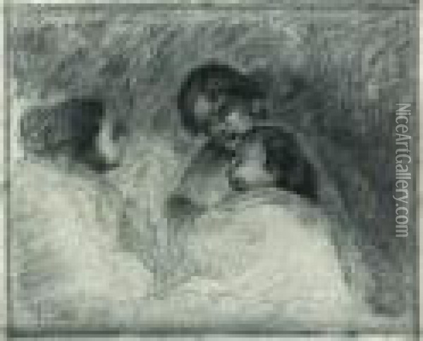 Mere Et Enfant Oil Painting - Pierre Auguste Renoir