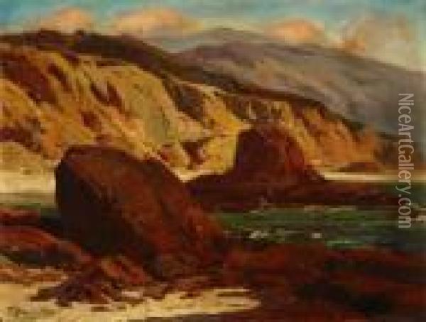 San Onofre Beach Oil Painting - Fred Grayson Sayre
