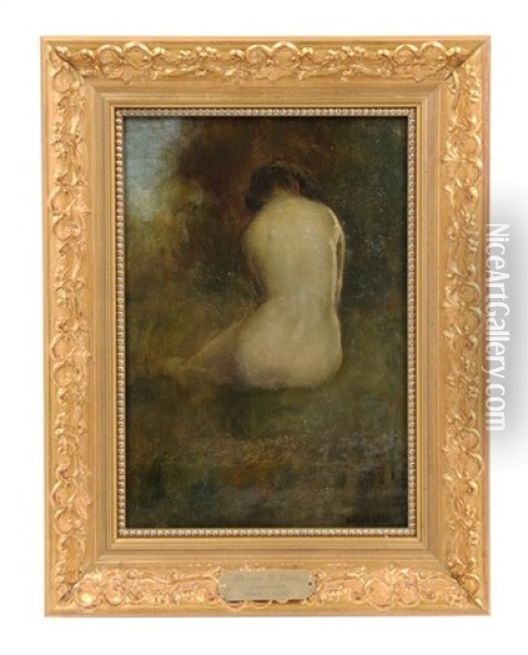 Seated Nude Oil Painting - Warren B. Davis