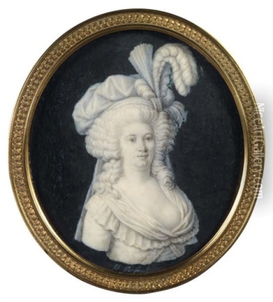 Portrait De La Reine Marie-antoinette Oil Painting - Jacques-Joseph de Gault