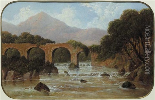 Cromwell's Bridge, Glengariff, County Cork Oil Painting - John Faulkner