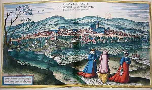 Map of Claudiopolis from Civitates Orbis Terrarum Oil Painting - Joris Hoefnagel
