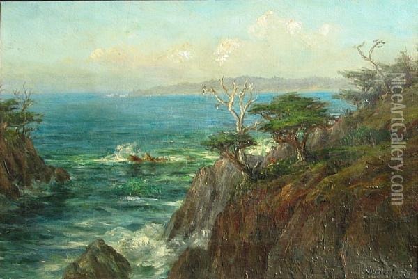Carmel Coast Oil Painting - Kate W. Newhall