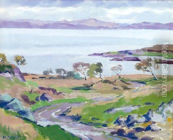 Auchnacraig, Mull Oil Painting - Francis Campbell Boileau Cadell